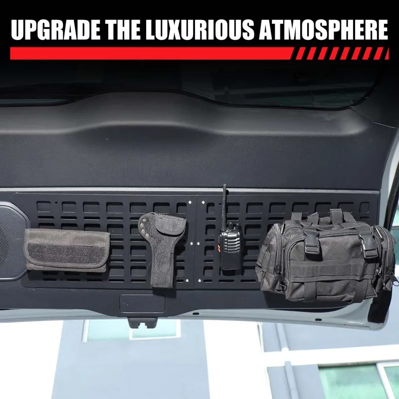 لتويوتا لاند كروزر برادو 2024 سبائك الألومنيوم الأسود سيارة الباب الخلفي تمديد لوحة التخزين الملحقات الداخلية العملية