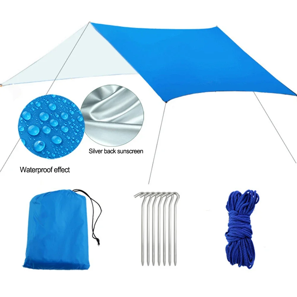 

Camping Portable Awning Outdoor Canopy Camper Storage Design Camping Accessories Easy To Carry Ground Cover Option