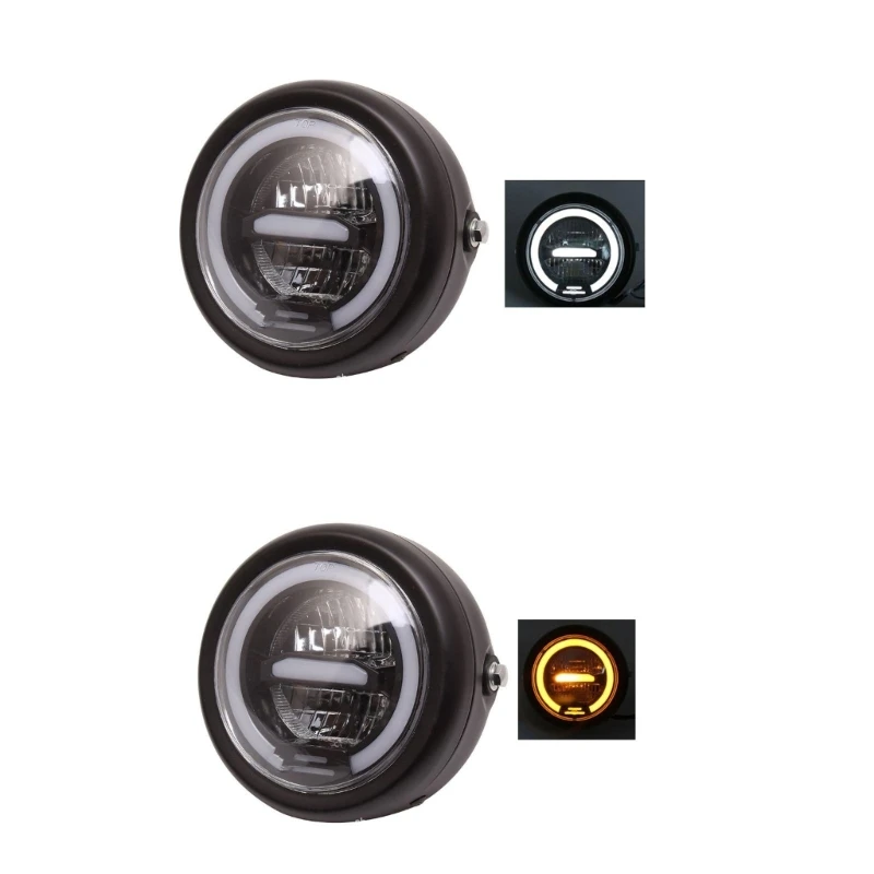 547B LED Daytime Running Light Headlight For Retro Motorcycle Modified Accessories