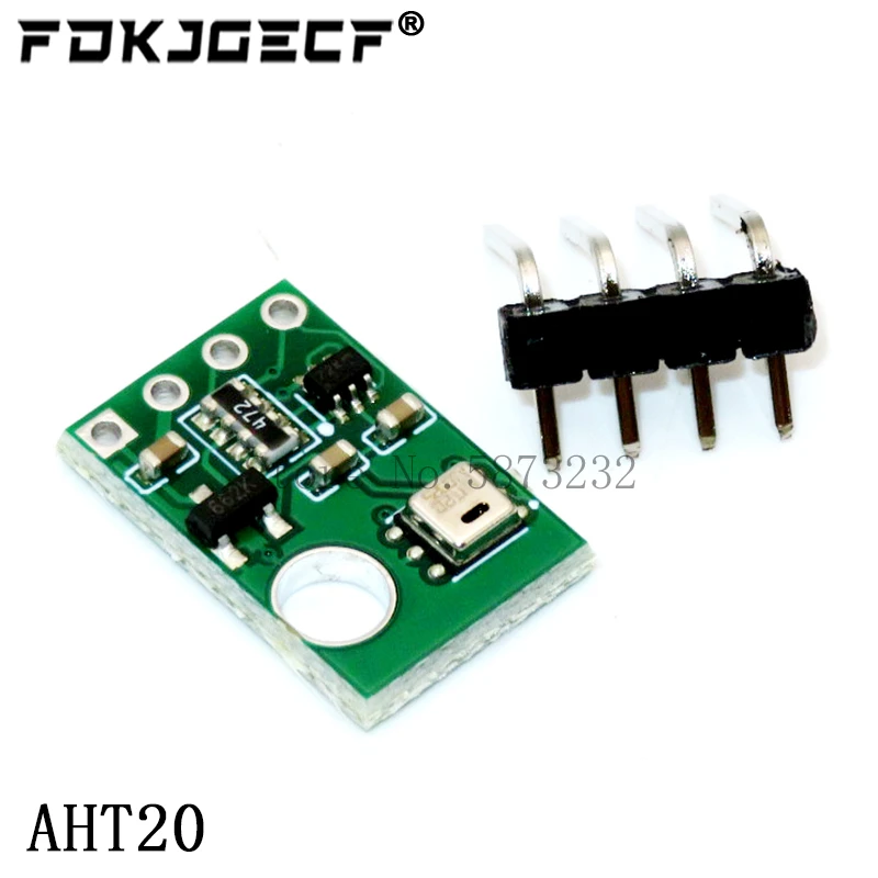 AHT10 AHT20 AHT21B AHT25 High Precision Digital Temperature and Humidity Sensor Measurement Module I2C Communication