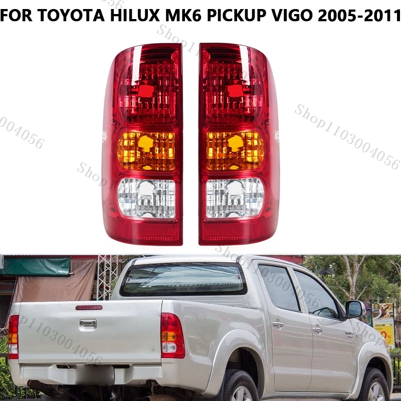 Car Rear Tail Light Brake Lamp For Toyota Hilux MK6 Pickup Vigo 2005-2010 2011 Signal Lamp Taillight 81550-0K010 81551-0K010