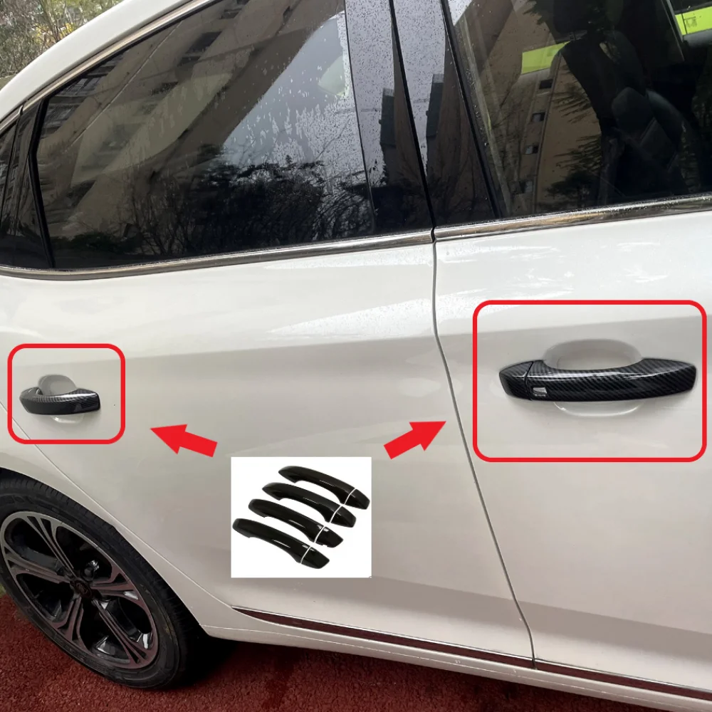 

4 Car Door Handles Cover Trim Styling Shell Stickers Accessories for MG ZS HS MG6 MG6 proMGzs MGhs 2019 2020 2021 2023 2024
