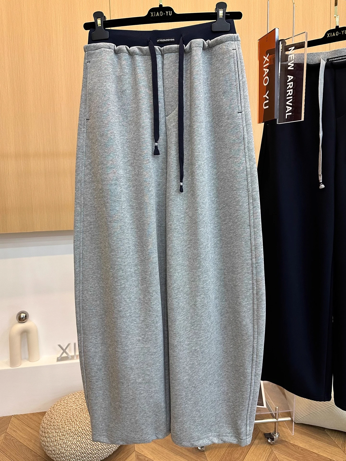 

Женские повседневные брюки с высокой талией, свободные, облегающие, в стиле «ленивый шик», модные спортивные штаны, осенняя новинка, широкие брюки