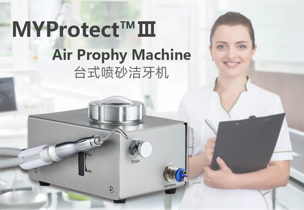 Teeth Whitening Dental air flow air prophy machineCleaning Air Water Prophy Polishing Desktop Sandblasting Machine Dentistry