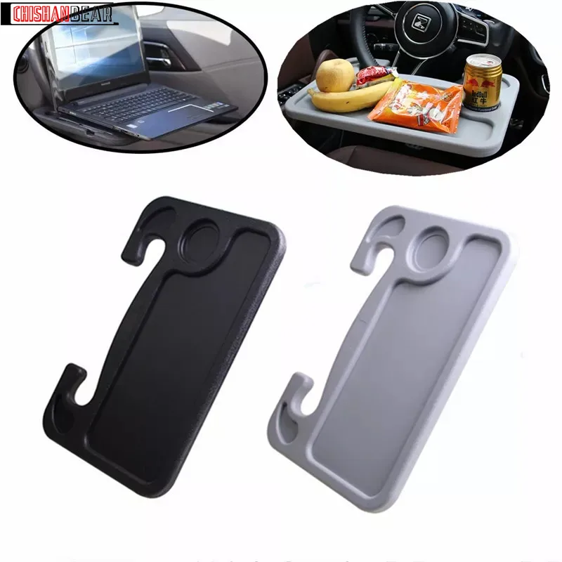 Portable Eat Work Drink Seat Tray Goods Auto Accessories Car Desk Coffee Holder Laptop Computer Table Steering Wheel Universal