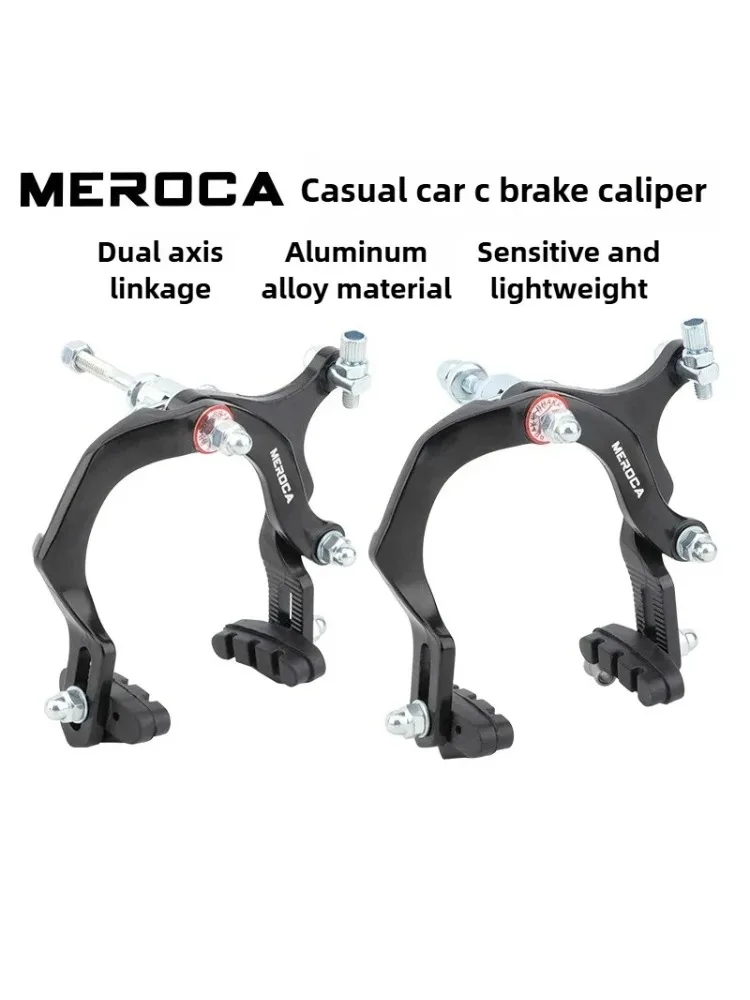 AliExpress NONE MEROCA Aluminum Long Reach C Brake Caliper for City Bikes, 73-95mm Travel, Black, with Spacers