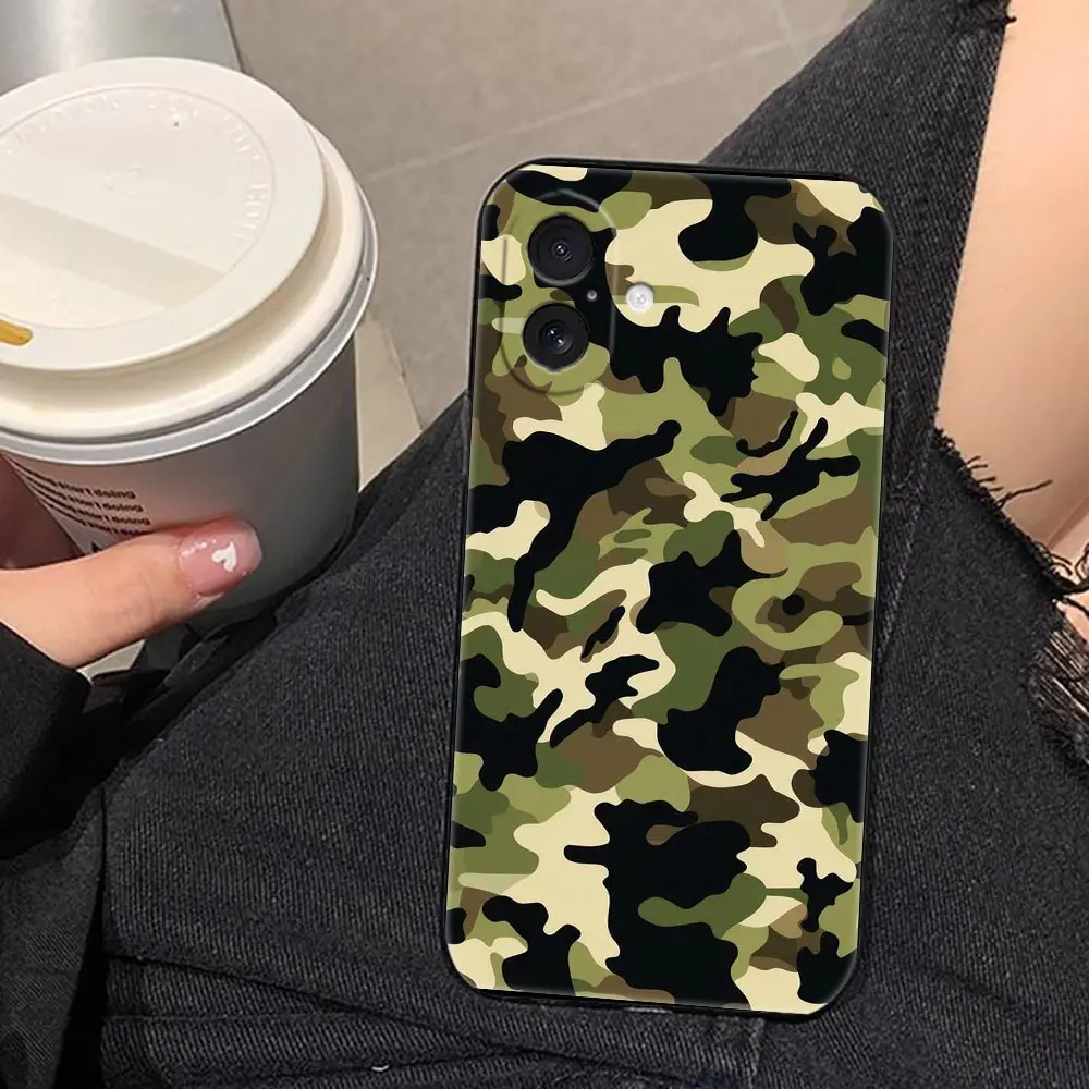 Camouflage Color Cover Phone Case For iphone Apple 17 17E AIR 16E 16 15 14 8 7 Plus 13 12 11 XR Pro Max SE4 Shell Funda Case