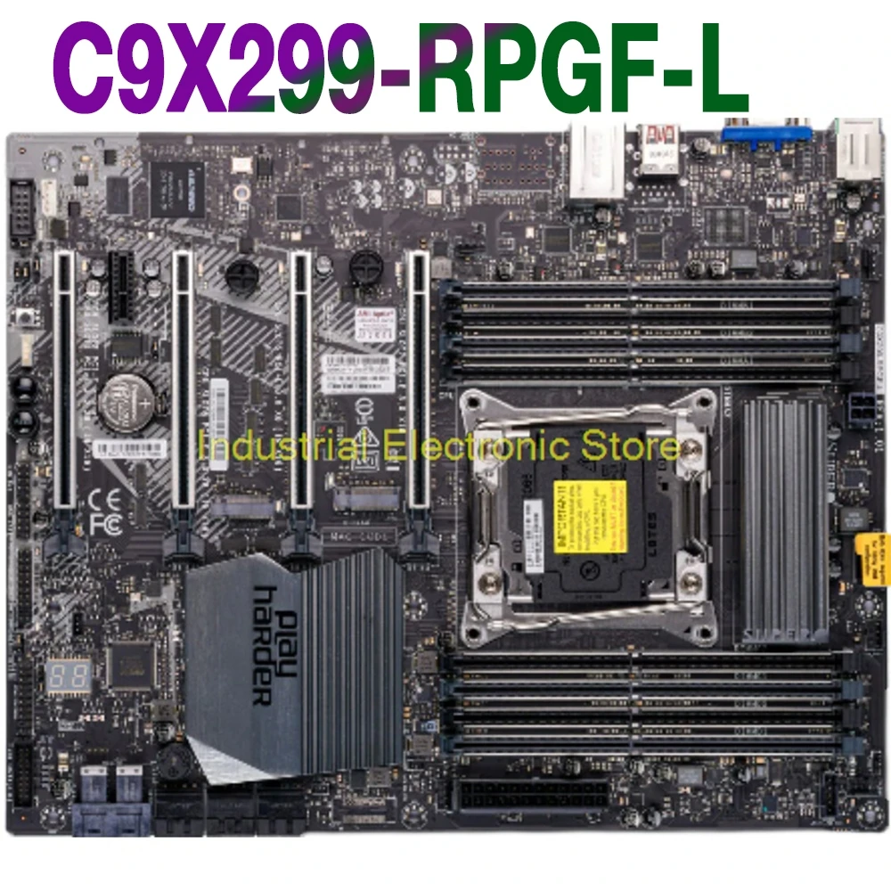 

Server Motherboard For Supermicro X299 LGA2066 Support For Core x 4-way GPU Deep learning C9X299-RPGF-L