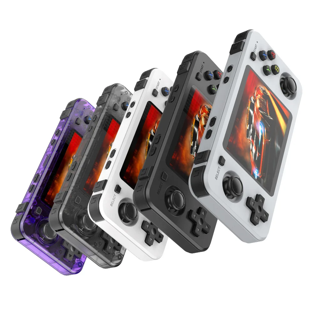 وحدة تحكم ألعاب محمولة باليد R36H ريترو نظام لينكس مفتوح المصدر، ألعاب كلاسيكية 20K+، 64 جيجابايت 128 جيجابايت، شاشة IPS 3.5 بوصة