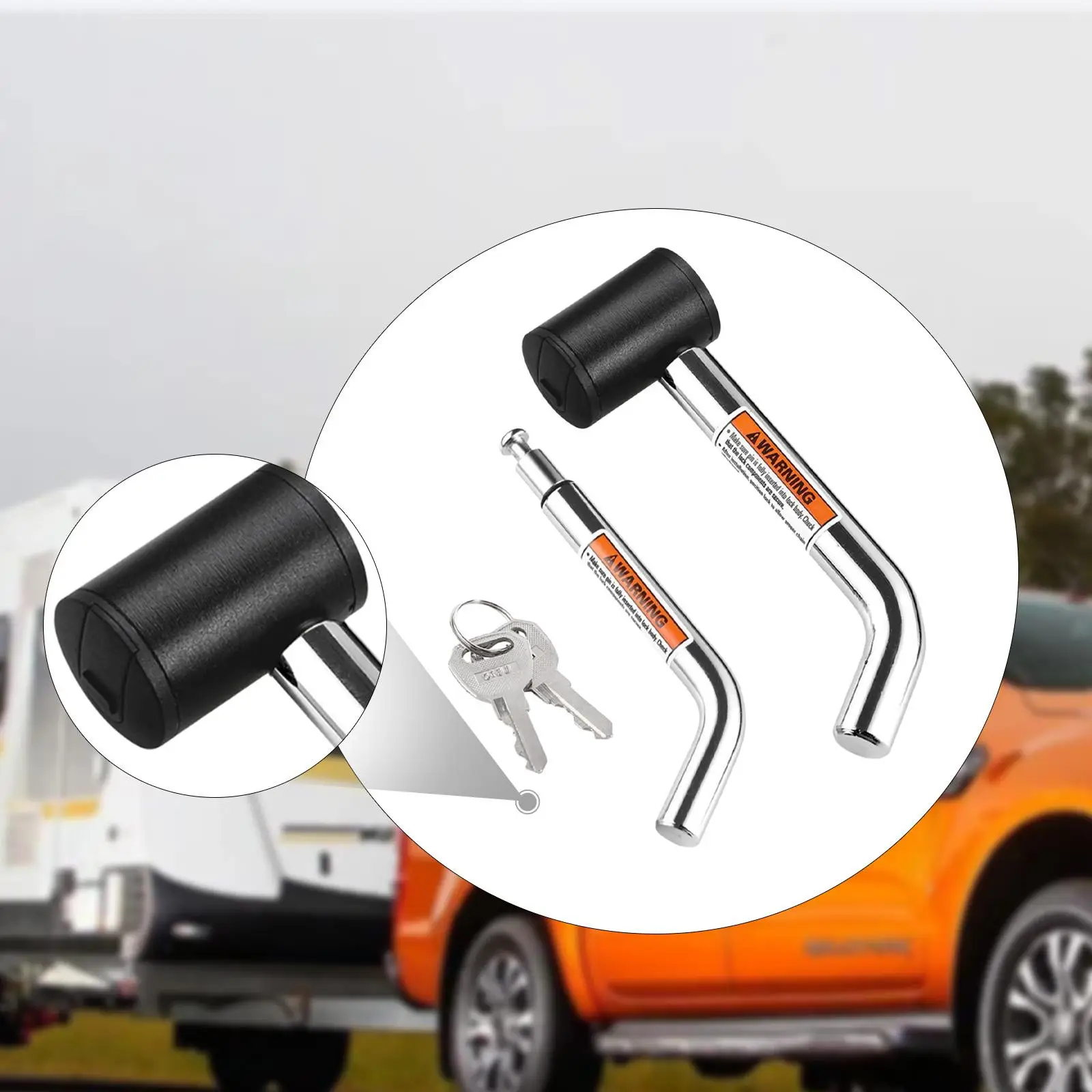 

Hitch Receiver Lock Metal 1/2" and 5/8" Bent Pins for Truck Tractor