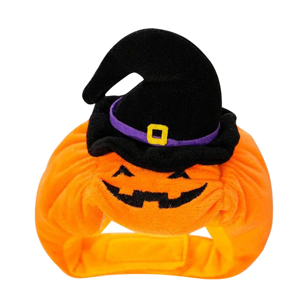 

Pet Halloween Hat Cute Orange Pumpkin Costume For Cat Dog Puppy Cosplay Party Accessory Fit All Sizes Lightweight