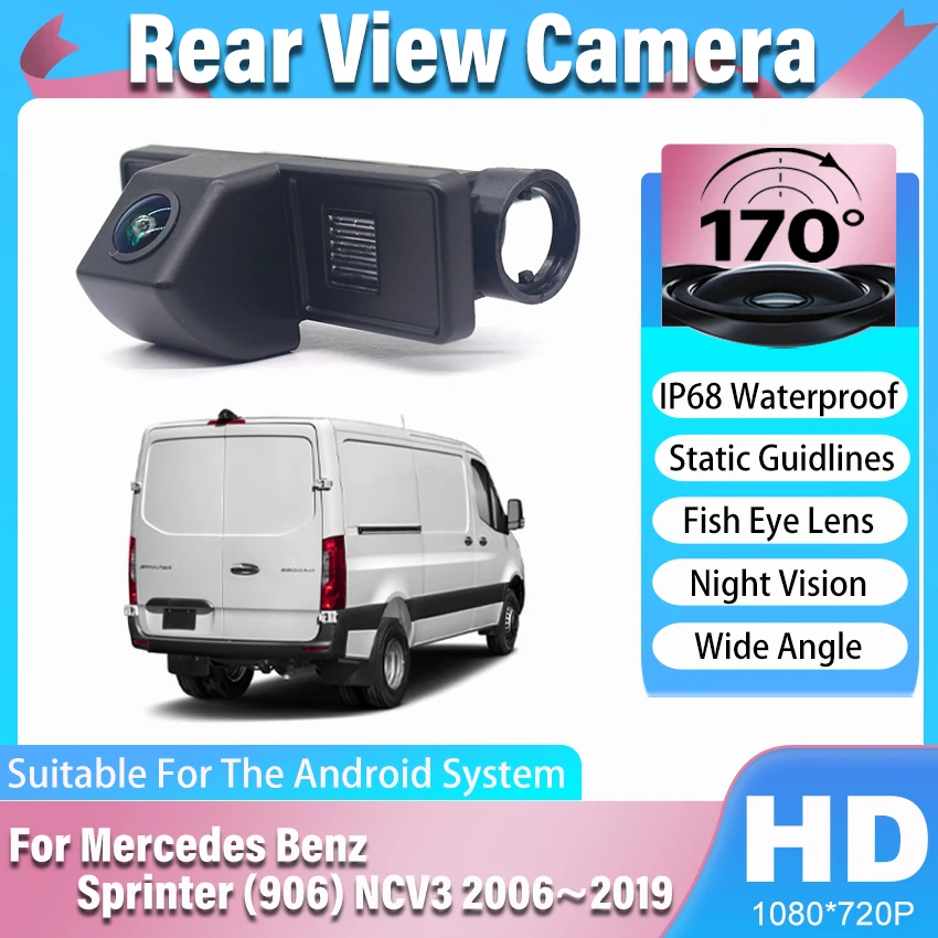 Car Rear View Camera HD CCD Night Vision Backup Reverse Parking Camera For Mercedes Benz Sprinter (906) NCV3 2006~2017 2018 2019