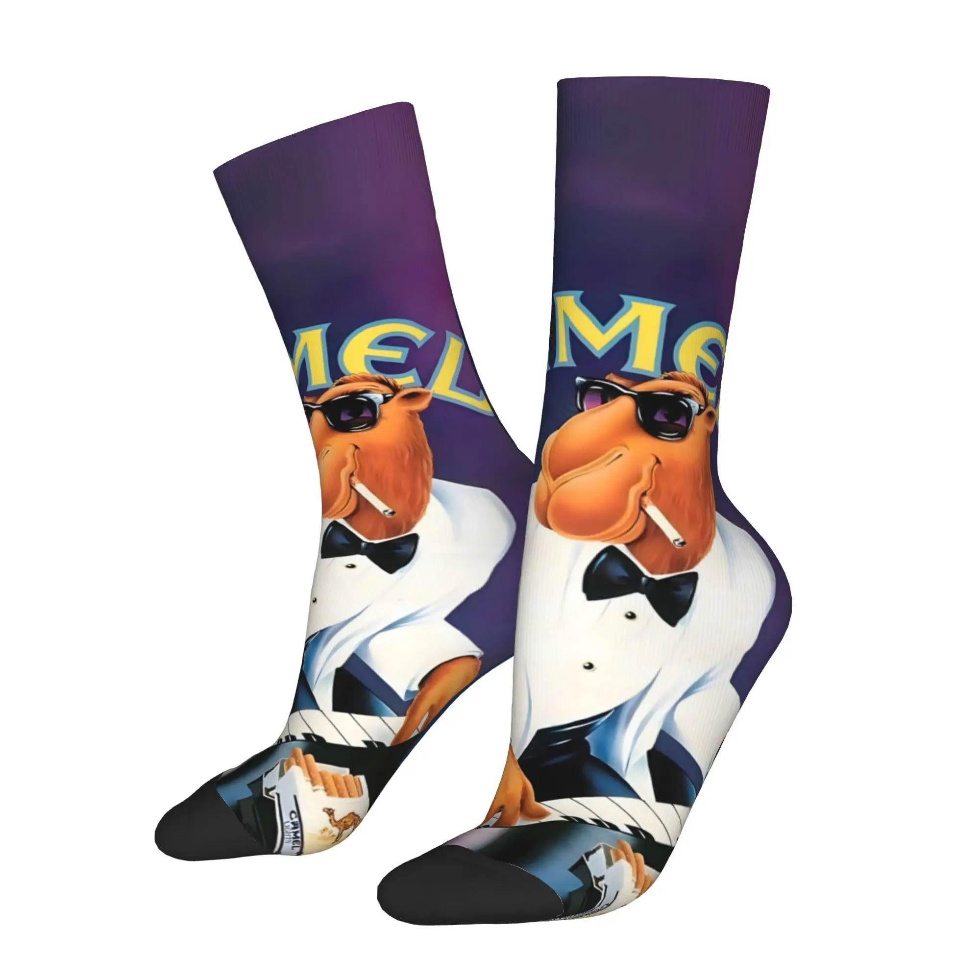 

Funny Happy Men's Socks Cigarette Pattern Retro Harajuku Hip Hop Casual Crew Sock Gift Pattern Printed