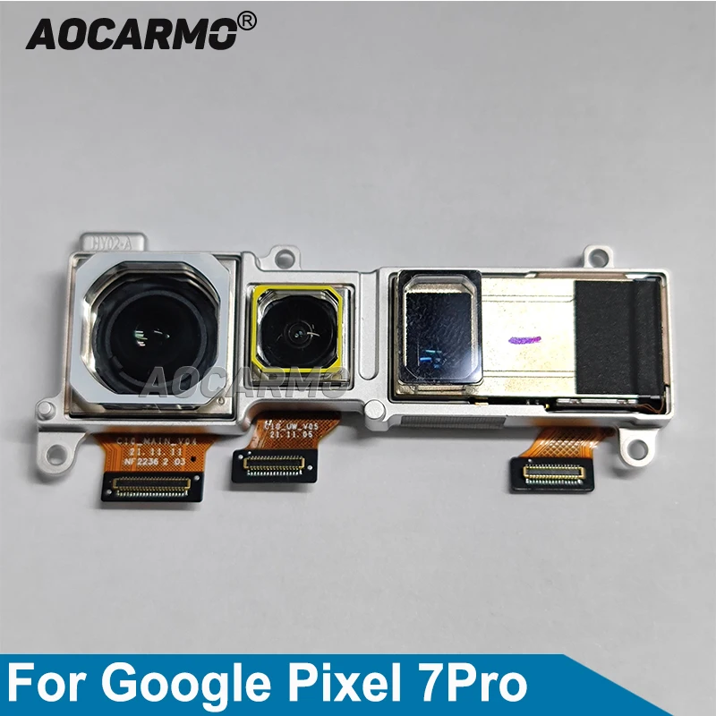 

Aocarmo For Google Pixel 7Pro 7 PRO 50MP Back Rear Big+12MP Ultra-wide +48MP Telephoto Camera Flex Cable Replacement Parts