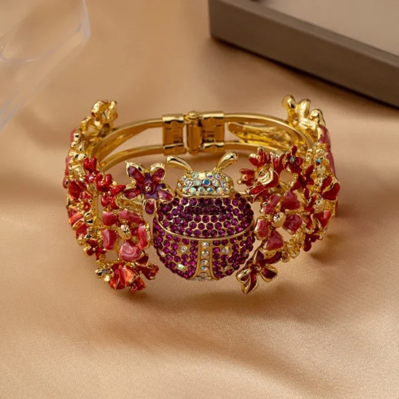 

European and American Foreign Trade Fashion Retro Franc Full Diamond Insect Series Bracelet
