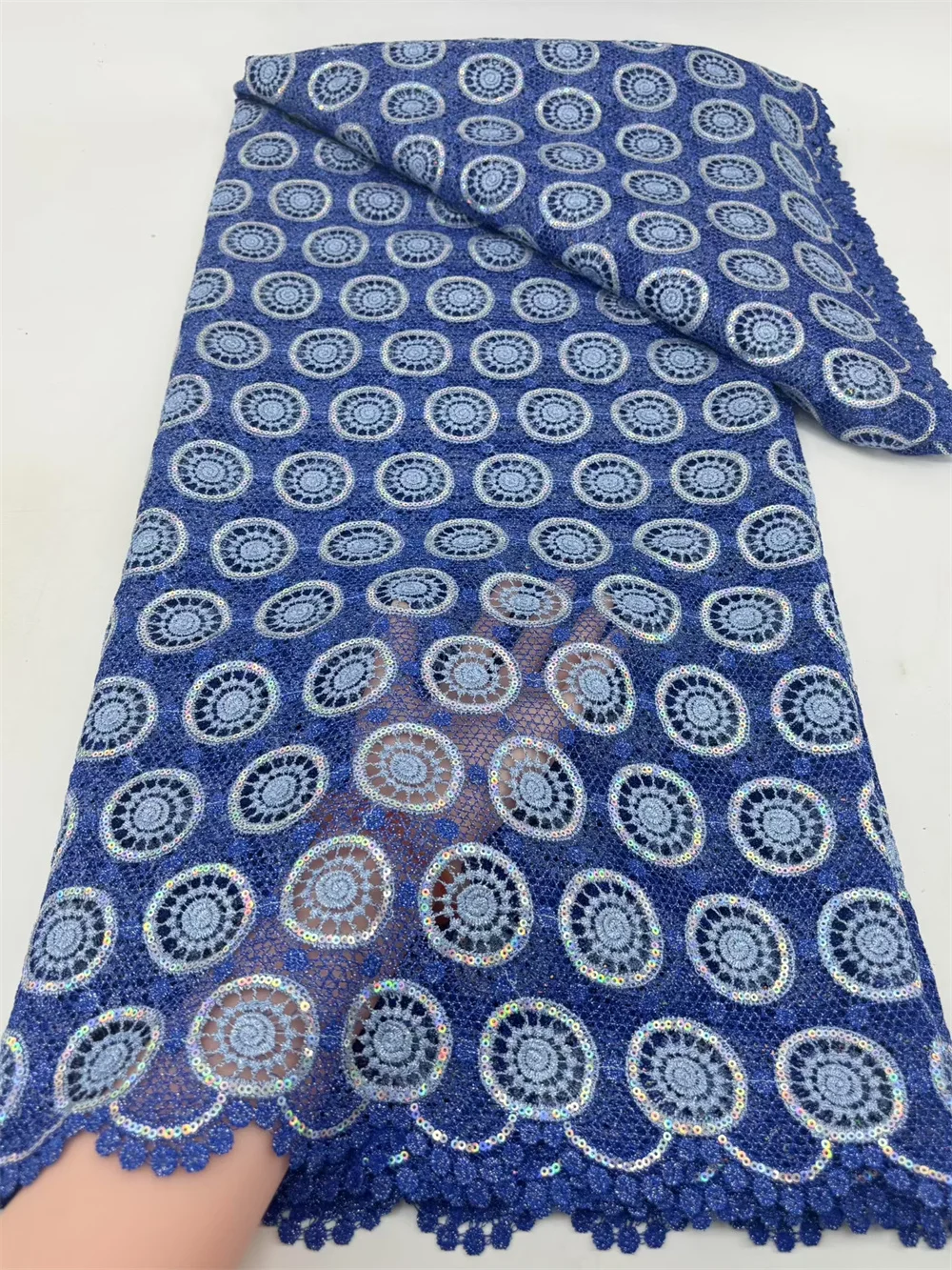 

Guipure Cord Lace Fabric 2025 High Quality Nigerian African Organza Lace Fabric For Women Evening Party Dresses Sewing 5y Hm79-1