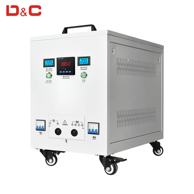 Factory Selling Transformer 11kw 20kw 30kw 4 Wire Single Phase To 3 Phase 220v To 380v Transformer Voltage Isolation Transforme