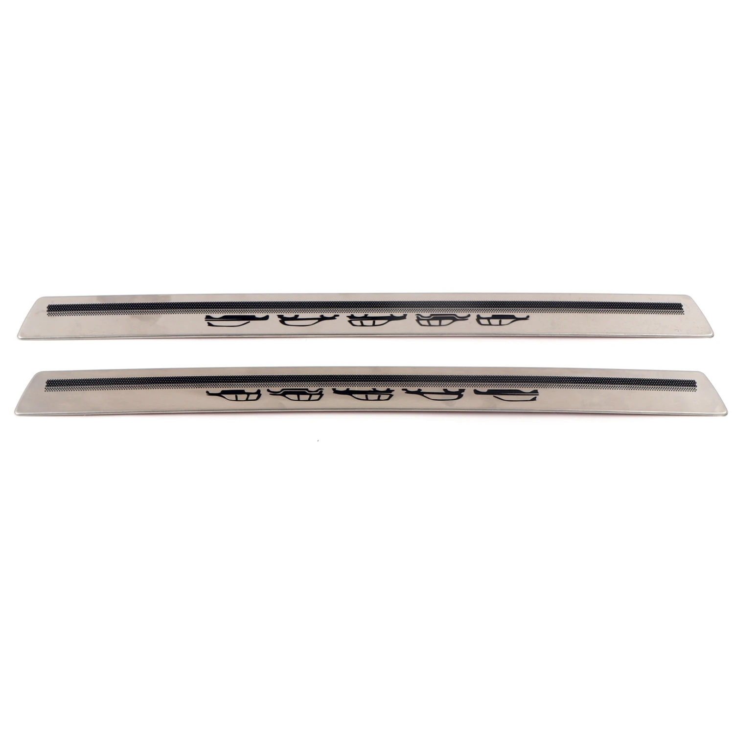 For Jeep Grand Cherokee L 2021-2022/ Grand Cherokee 2022 Car Accessories Stainless Steel Door Scuff Plate Threshold Cover 2pcs