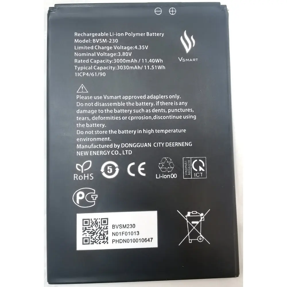 

New VSMART BVSM-230 Replacement Mobile Phone Battery