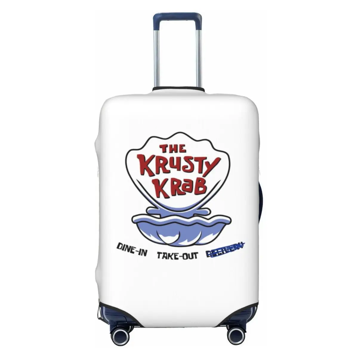 

Custom The Krusty Krab Logo Luggage Cover Cute Suitcase Protector Covers Suit For 18-32 inch