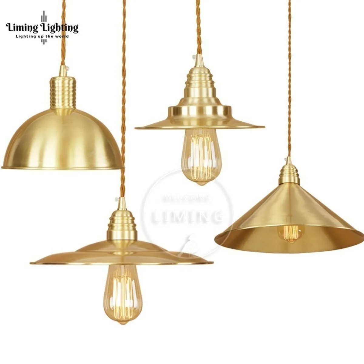 الشمال الرجعية قلادة أضواء الحديثة قلادة Led مصابيح النحاس Hanglamp الألومنيوم لوميناريا لغرفة المعيشة تركيبات إضاءة المطبخ