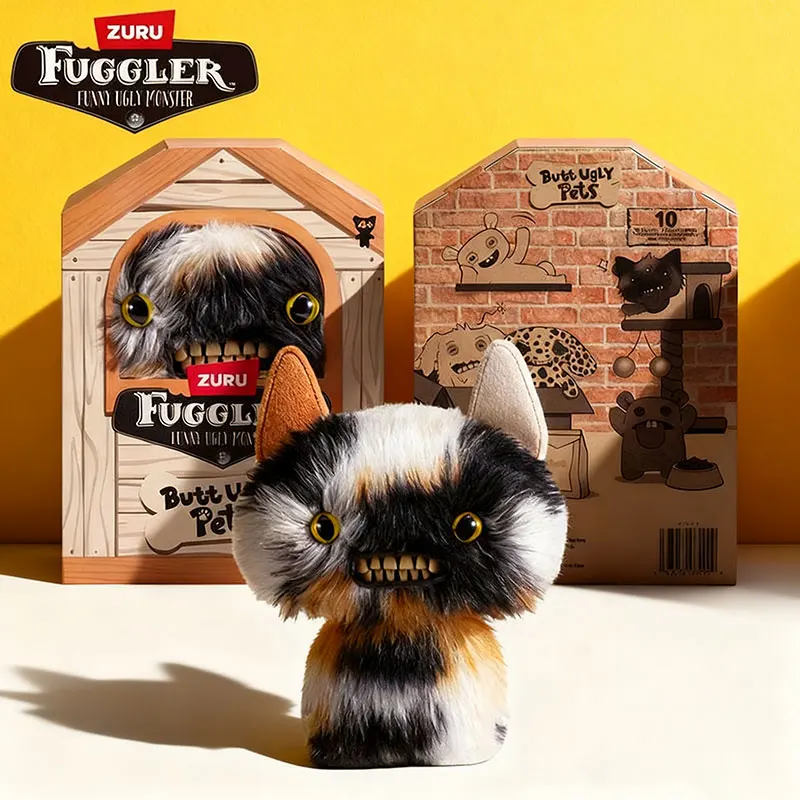 

NEW 22CM Fuggler Butt Ugly Pets Soft Plush Toys Cute Cat Dolls Funny Tooth Monsters Stuffed Animal Toy Kids Christmas Gifts ZURU