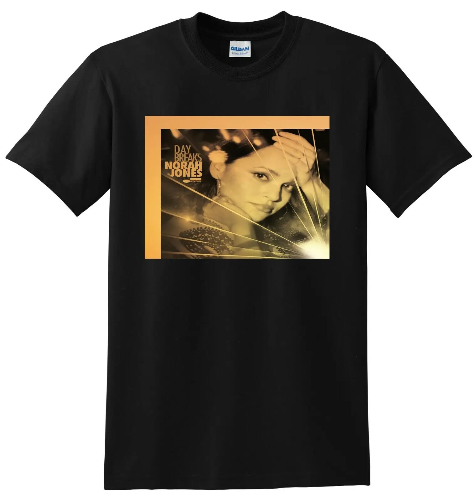 NORAH JONES T SHIRT day breaks vinyl cd cover SMALL MEDIUM LARGE XL