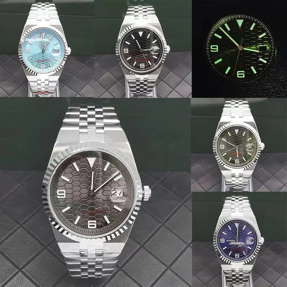 2025 nuevo reloj mecánico para hombres de 40MM NH35 cristal de zafiro reloj automático de Jubileo plano reloj luminoso resistente al agua para hombres