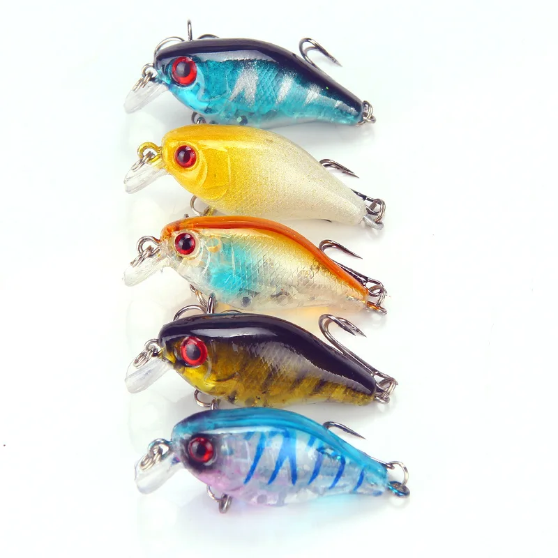 1 Stück Carankbait Angelköder Minnow Künstliche schwimmende harte Wobbler Angelgerät
