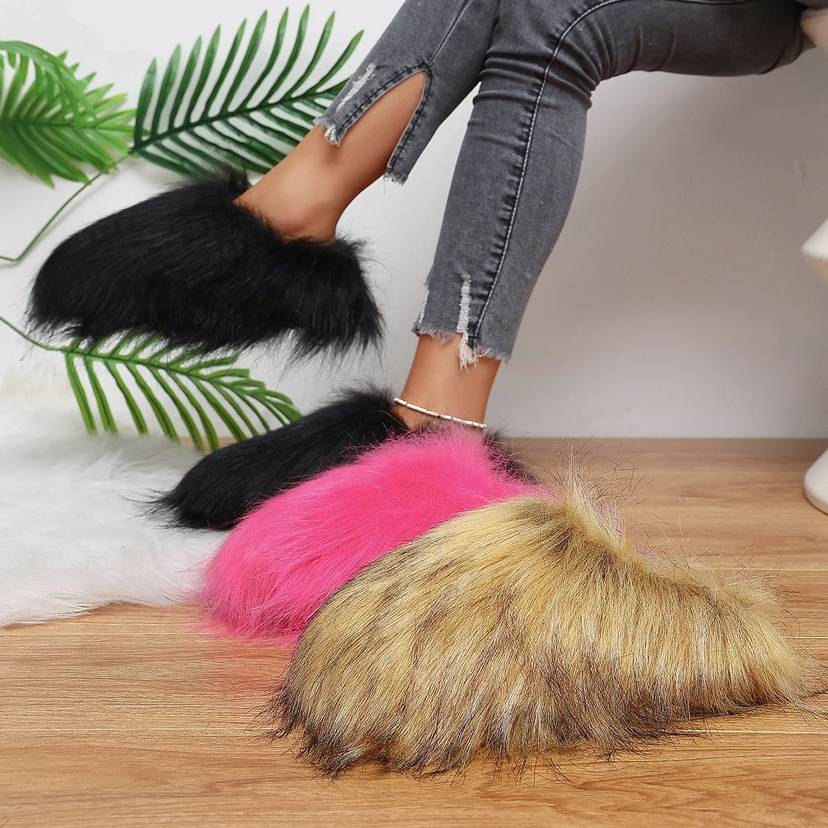 Chaussons d'hiver en fourrure - Women'S Fashion Winter 2026 avis et prix