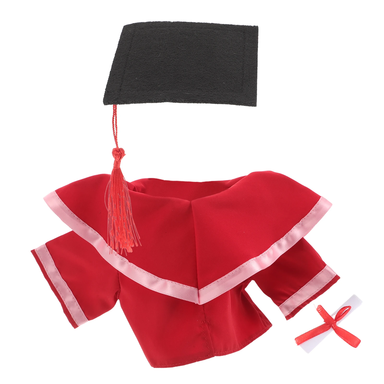 

Graduation Season Suit Bear Dress up Accessory Costume Outfit Cap Supply Caps Decorations for