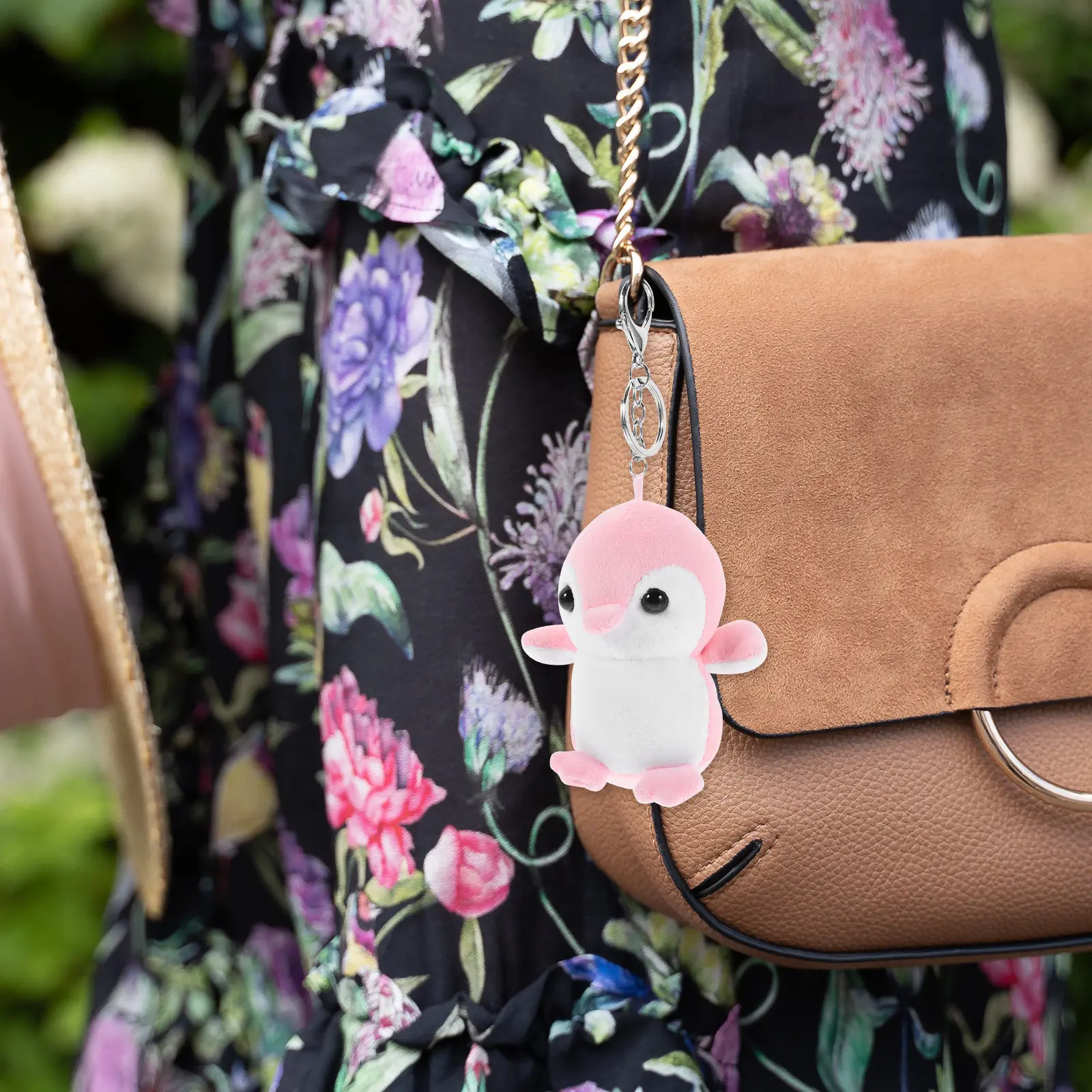 

1 шт. Милый мини-брелок в виде пингвина для ключей от машины, украшение для сумки, маленький мягкий брелок-пингвин, аксессуар