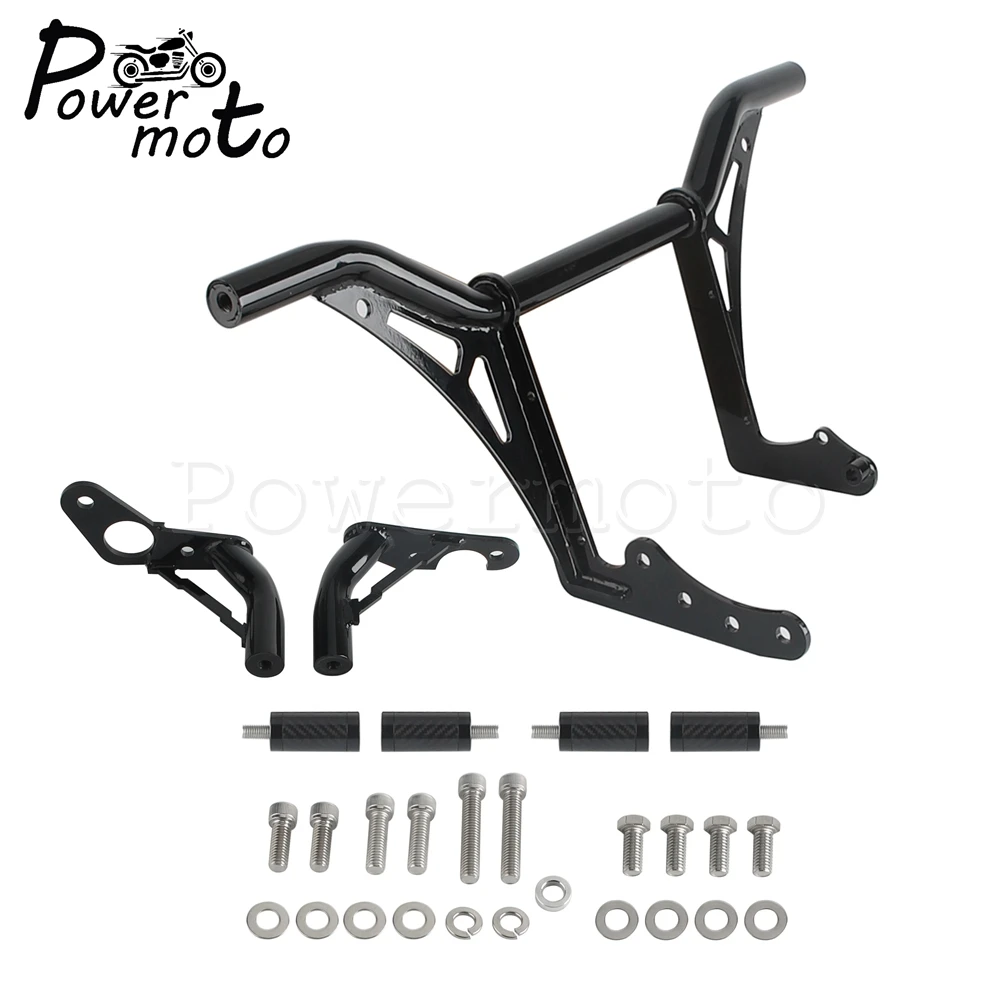 شريط أوتاد التصادم الأمامي والخلفي لدراجة Harley Softail Street Bob FXBB FXBBS Low Rider ST FXLRST S FXLRS FXLR Fat Bob FXFB FXFBS 2018-2024