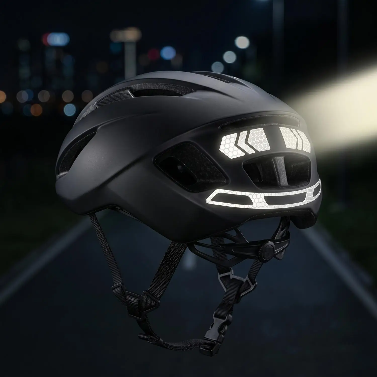 2-10 Sets Helm-Warnreflektierende Aufkleber Nacht-Sicherheits-Fahrzubehör Fluoreszierende Dekorative Aufkleber Motorrad-Dekor – Detail 5