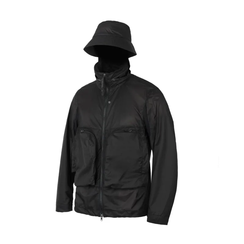 HKSH Spring New Men Tide Dark Punk Hooded Vest Windproof Functional Jacket Chic Ins Japanese Techwear Outdoor Vibe Coats HK21127