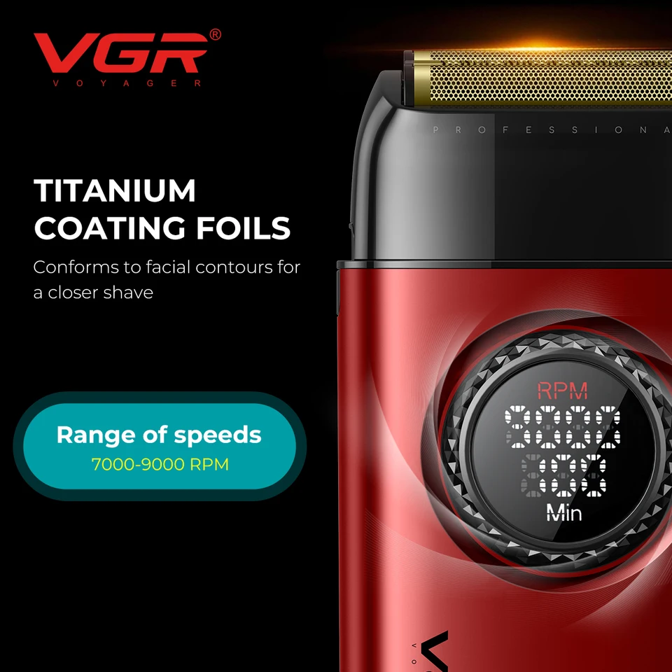 VGR Hair Trimmer Brushless Motor Clipper Professional Hair Dryer