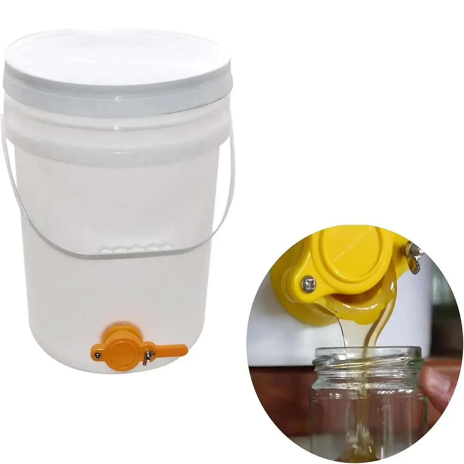 Honey Bucket Comfortable Handle Honey Bottling Bucket for Household Cleaning