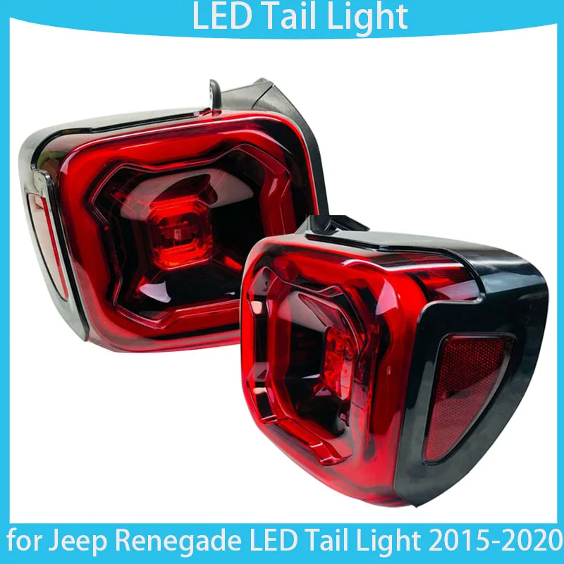 Car led Tail Light Assembly For Jeep Renegade brake lamp reversing lights turn signal автомобильные товары