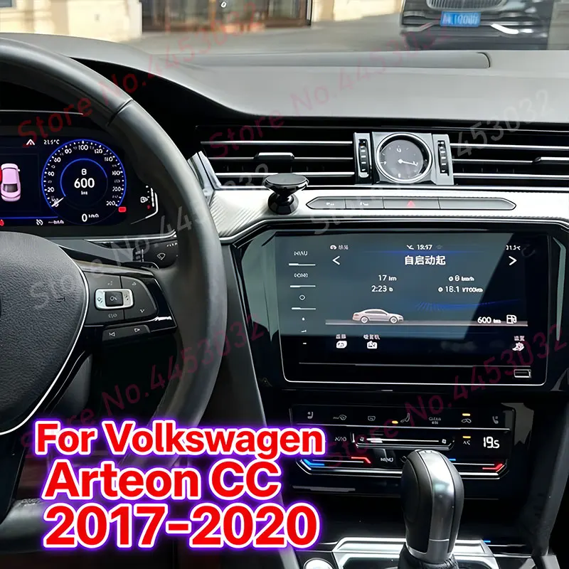 Car Phone Mount For Volkswagen Arteon CC 2017-2020 Gravity Auto-Clamping Phone Stand with Base Bracket Interior Accessories