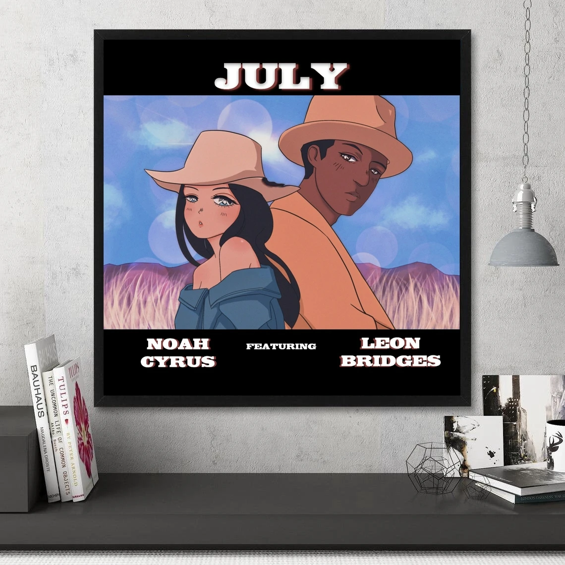 July Leon Noah Cyrus Music Album Poster Canvas Art Print Home Decor Wall Painting ( No Frame )