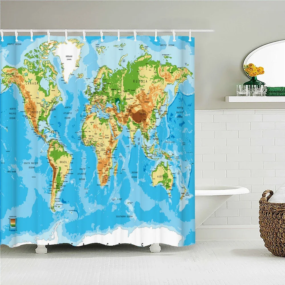 Funny Retro Vintage Car Shower Curtains Waterproof Bathroom Curtain Cool Old Newspaper Bath Curtain High Quality Shower Curtain