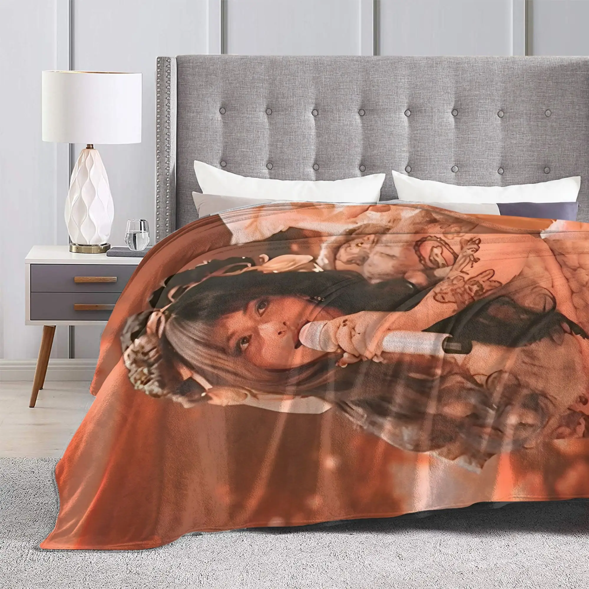 American Singer Melanies Martinezs Blankets Pop Electropop Flannel Throw Blankets Bedroom Sofa Personalised Soft Warm Bedspread