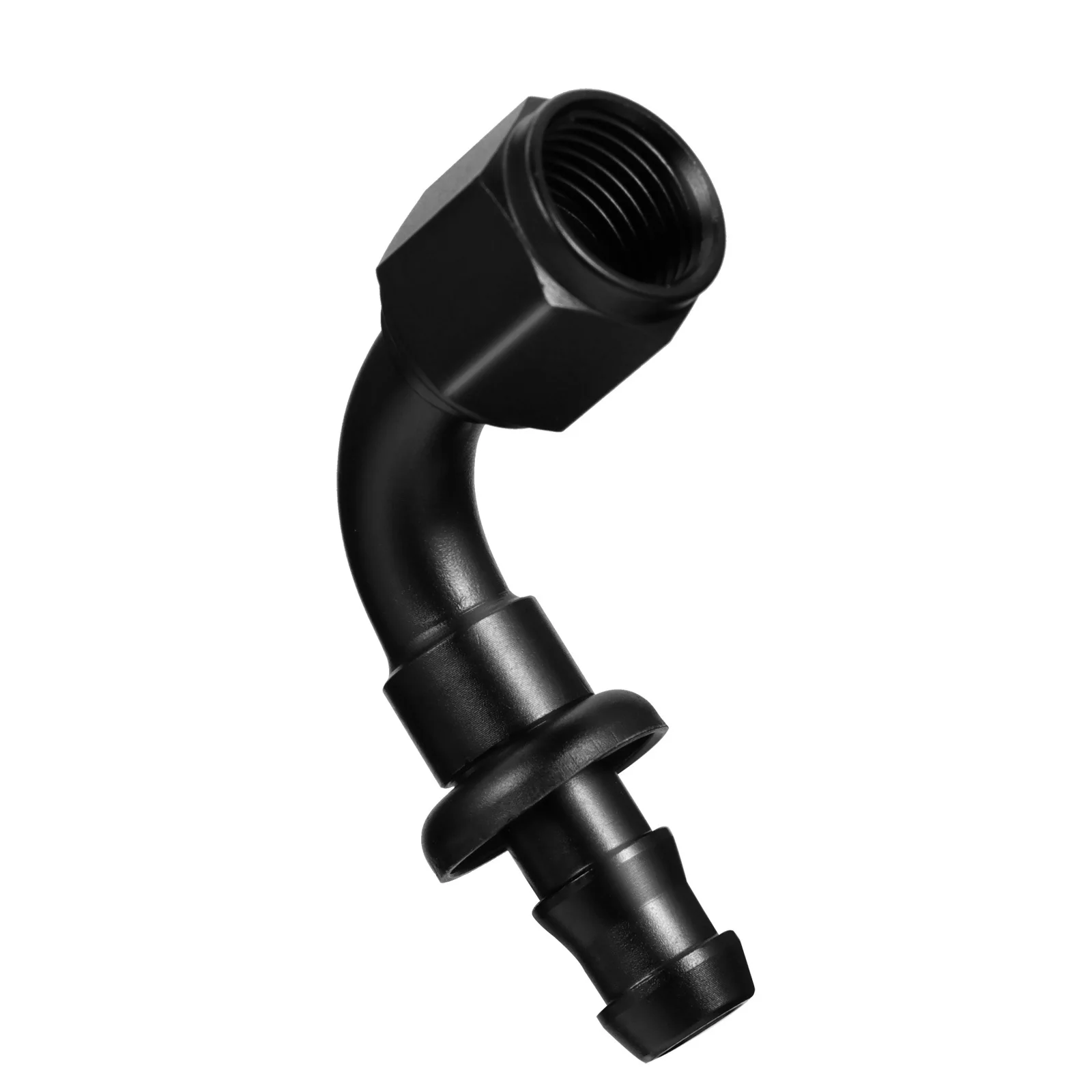 

90 Degree Push On Hose End An6 Aluminum Alloy Oil Fuel Hose Fitting For Engine Oil Cooler Air Filter System Fuel Line