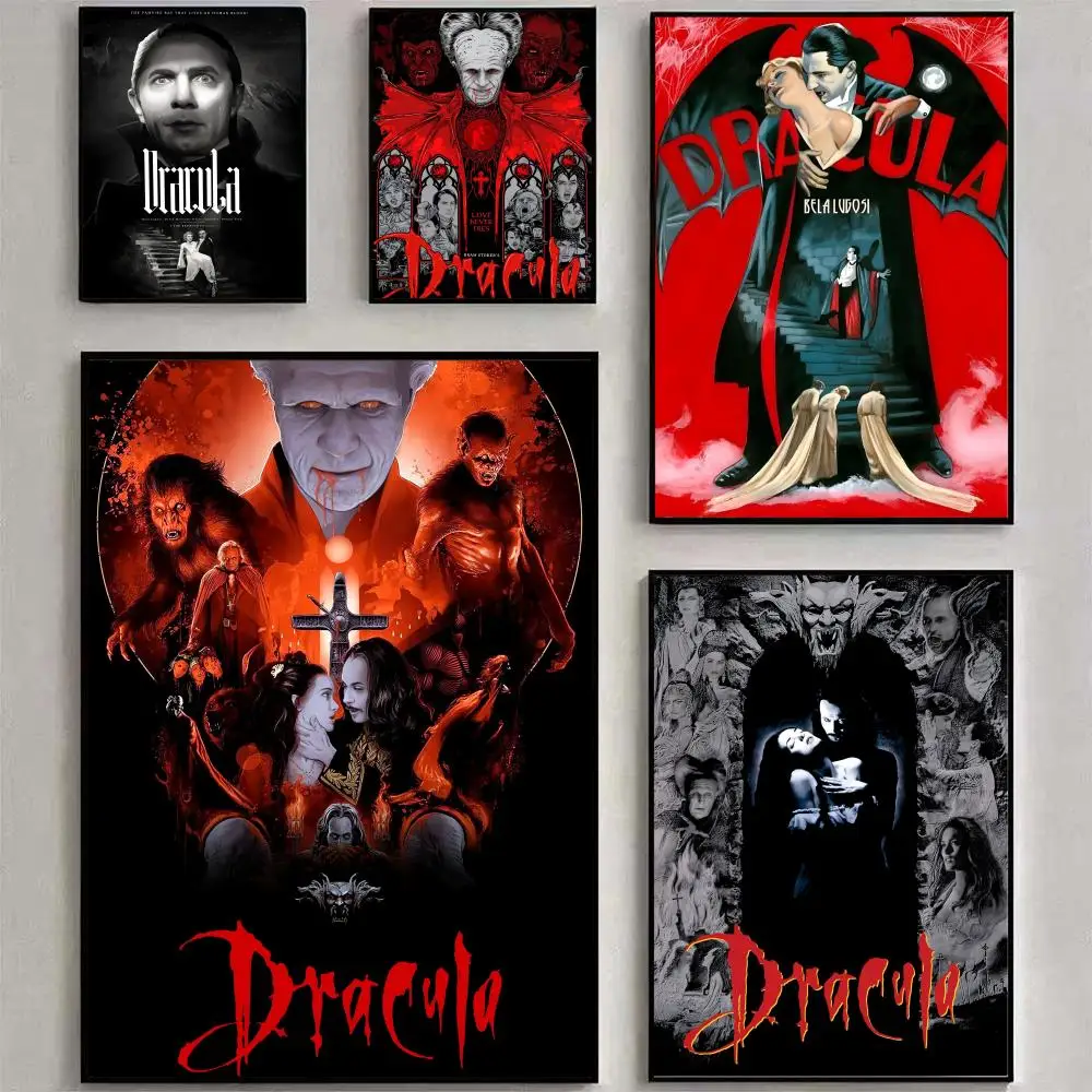 الرجعية الرهيبة الفيلم دراكولا اللوحة الخط شخصية الفضاء قماش المشارك جدار جدارية الفن صور لغرفة ديكور المنزل #2