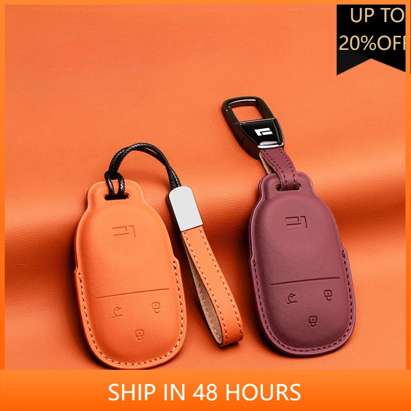 

NEW1 For ROX 01 Polestones JISHI 01 Leather key case special protective case all inclusive men's and women's key box chain