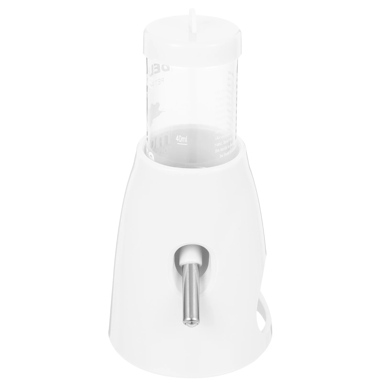 

Small Pet Water Feeder Vertical Type Standing Transparent Bottle Hamster Chinchilla Cage Waterer Leak Proof Convenient