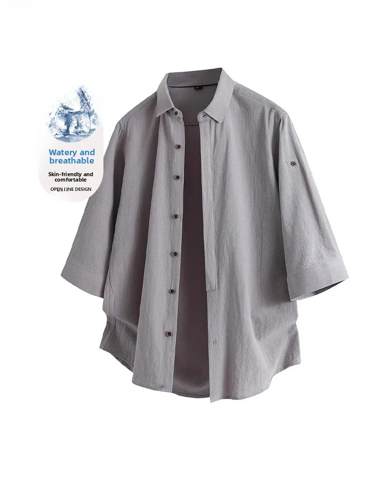 

Мужские винтажные свободные брюки из чистого хлопка в японском стиле, летние, модные, молодежные