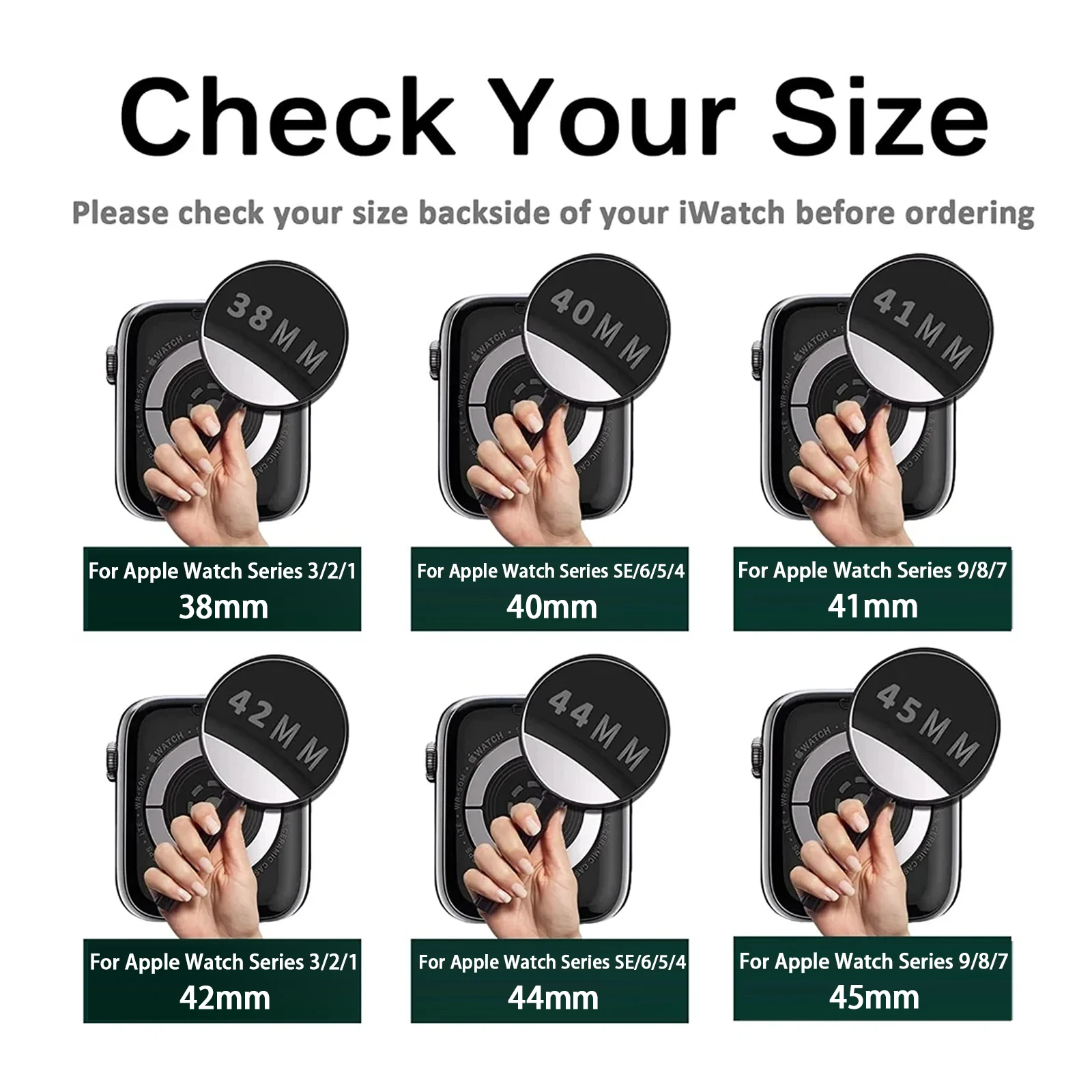 Cover Per Apple Watch Custodia 46mm 42mm 44mm 40mm 41mm 45mm 38mm Protezione schermo in vetro temperato iWatch serie 10 SE 9 8 7 6 5 4