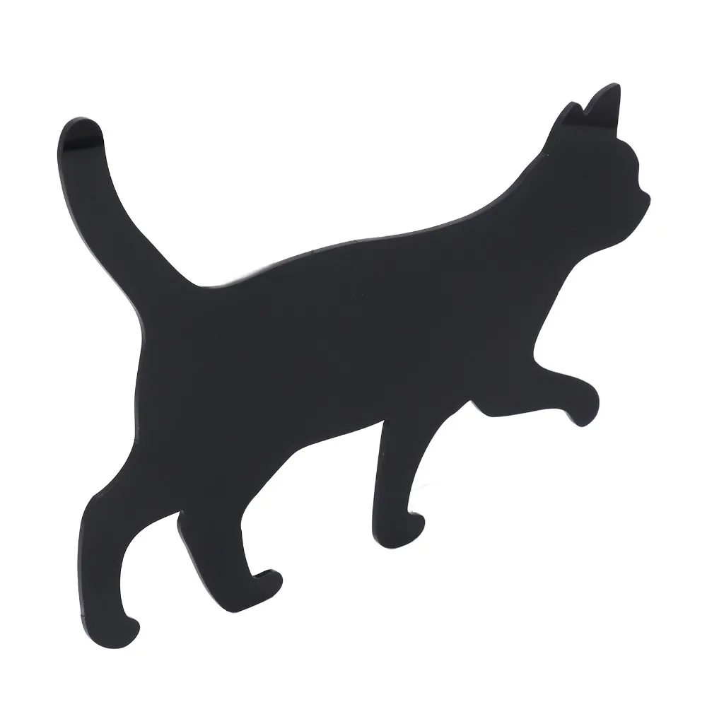 Decorative Cat Night Light Cat Shadow Battery Operated Nightlight Lamp Sound Sensor Cat Silhouette Wall Decor Lamp Living Room