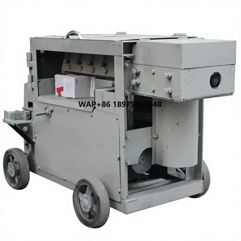 Scrap bar straightening machine factory direct sales cutting steel bar automatic feeding and unloading operation is simple